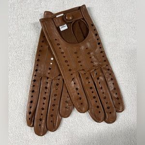 1861 Rimini brown leather driving gloves